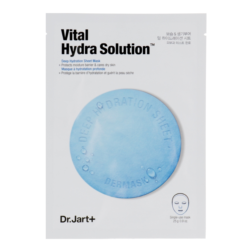 Увлажняющая маска с гиалуроновой кислотой Капсулы красоты Dr.Jart+ Dermask Vital Hydra Solution Face Sheet Mask