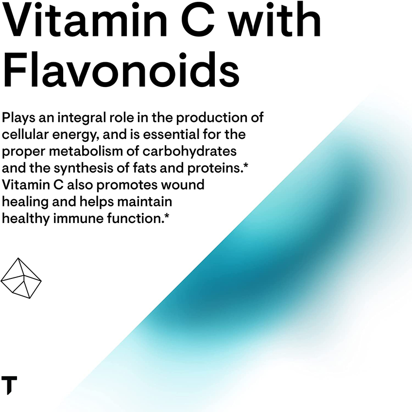 Витамин С с флавоноидами / Vitamin C with Flavonoids, Thorne Research, 500 мг, 180 капсул