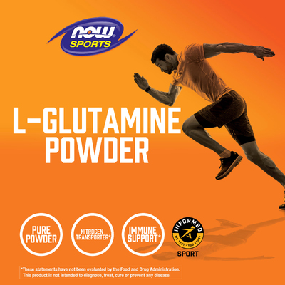 L-глютамин в порошке / L-Glutamine Powder, Now Foods, Sports, 1000 г