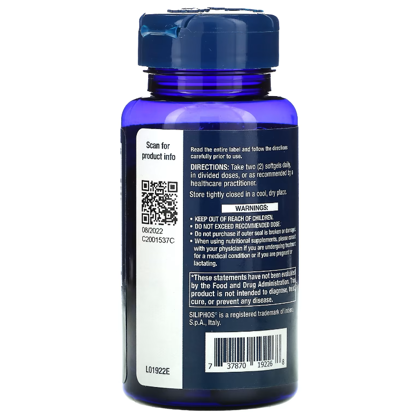 Улучшенная формула расторопши / European Milk Thistle, Life Extension, 60 гелевых капсул