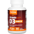 Витамин D3 холекальциферол / Vitamin D3 Cholecalciferol, Jarrow Formulas, 62.5 мкг, 100 гелевых капсул