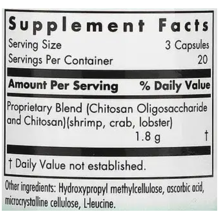 Микрохитозан / MicroChitosan, Nutricology, 60 капсул