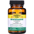 Бенфотиамин с коферментом B1 / Benfotiamine with Coenzyme B1, Country Life, 150 мг, 60 капсул