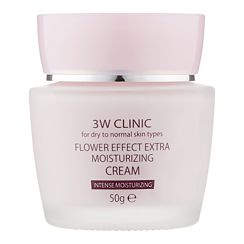 Крем для лица увлажняющий 3W Clinic Flower Effect Extra Moisturizing Cream