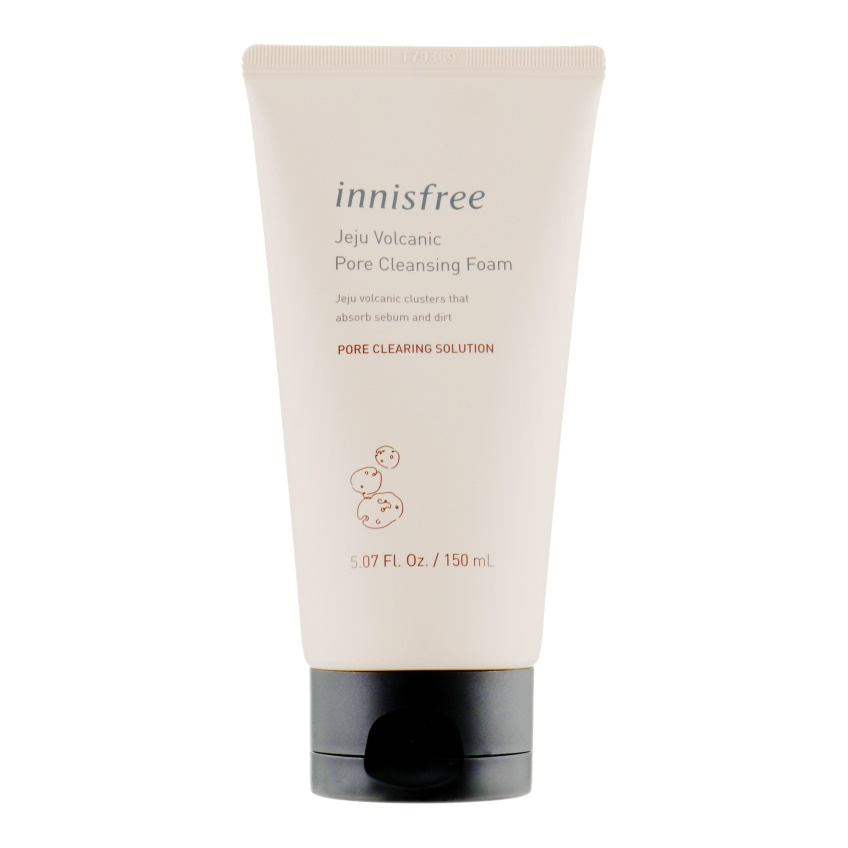 Пенка на основе вулканической глины Innisfree Jeju Volcanic Pore Cleansing Foam
