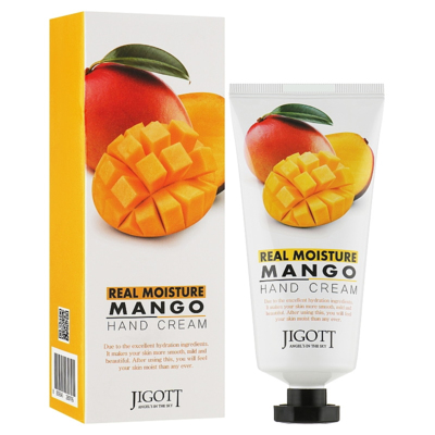 Крем для рук с экстрактом манго Jigott Real Moisture Mango Hand Cream