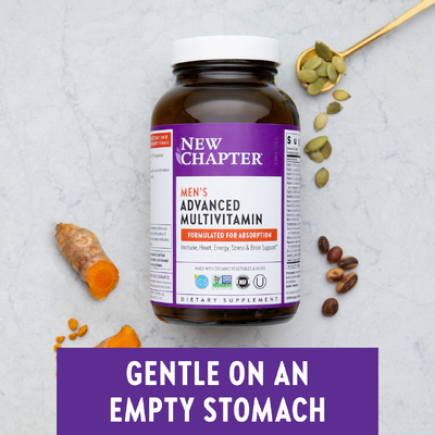 Улучшенный мультивитаминный комплекс для мужчин / Men's Advanced Multivitamin, New Chapter, 120 таблеток