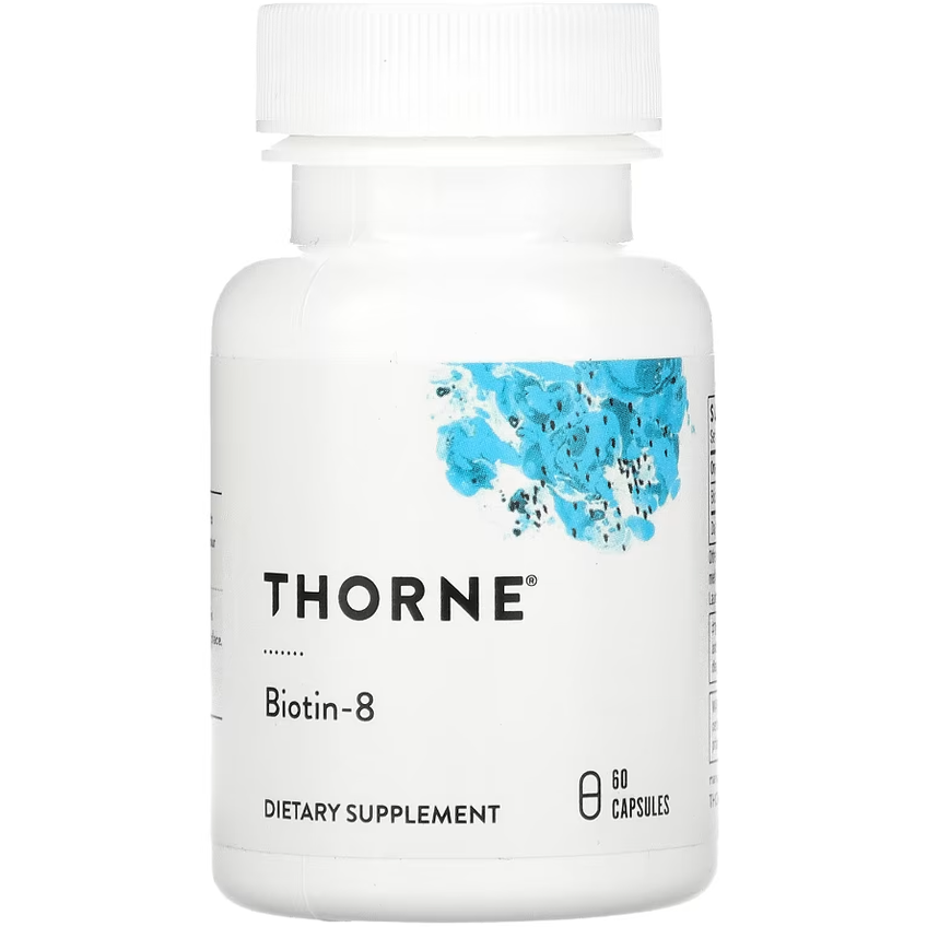 Биотин-8 / Biotin-8, Thorne Research, 8 мг, 60 капсул