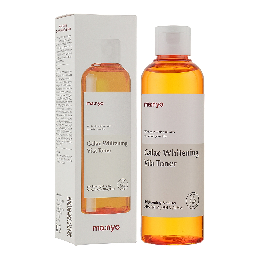 Осветительный тонер с галактомиссисом и витаминным комплексом Manyo Galac Whitening Vita Toner
