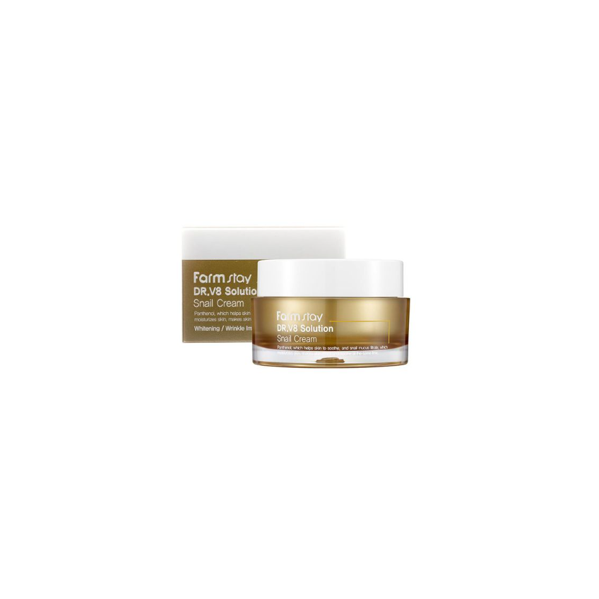 Регенерирующий крем с муцином улитка FarmStay Dr.V8 Solution Snail Cream