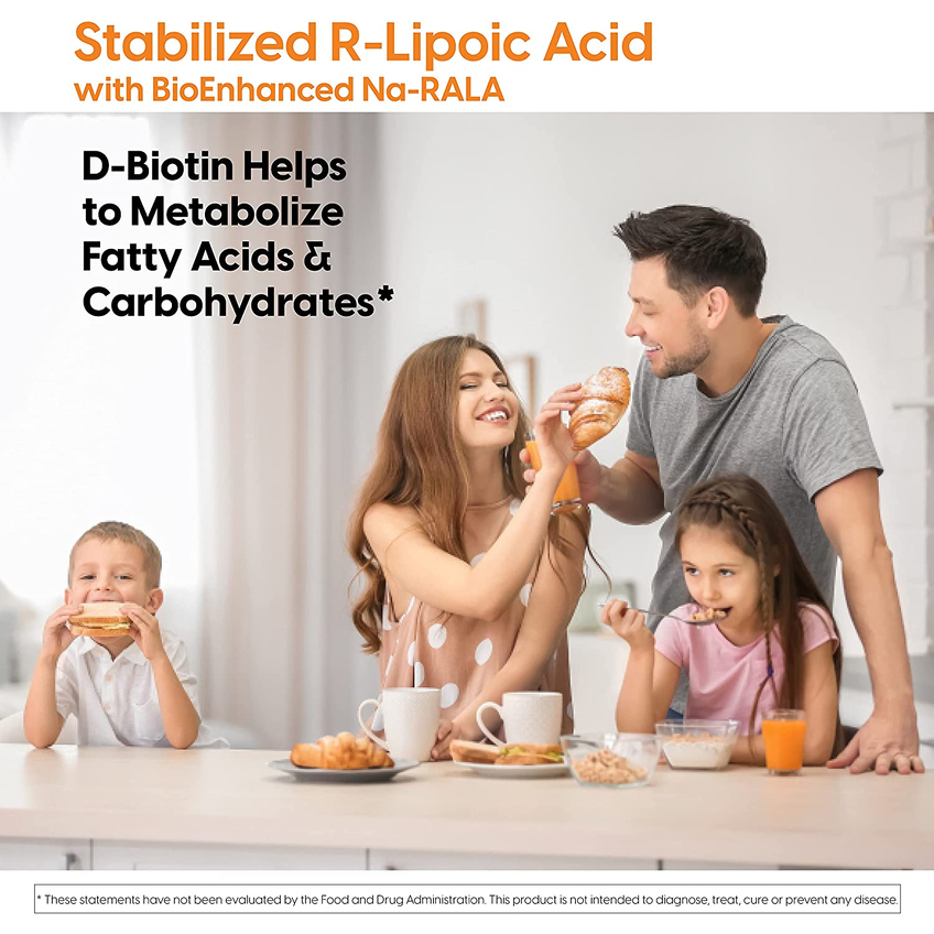 Стабилизированная R-липоевая кислота / Stabilized R-Lipoic Acid, Doctor's Best, 100 мг, 180 капсул