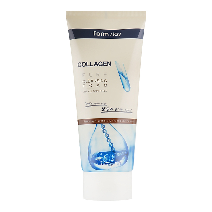 Очищающая пенка с коллагеном FarmStay Collagen Pure Cleansing Foam
