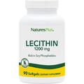 Лецитин / Lecithin, Nature's Plus, 1200 мг, 90 гелевих капсул