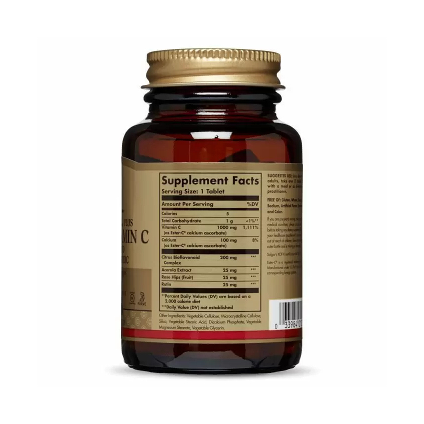 Эстер-С плюс / Ester-C Plus, Solgar, 1000 мг, 30 таблеток