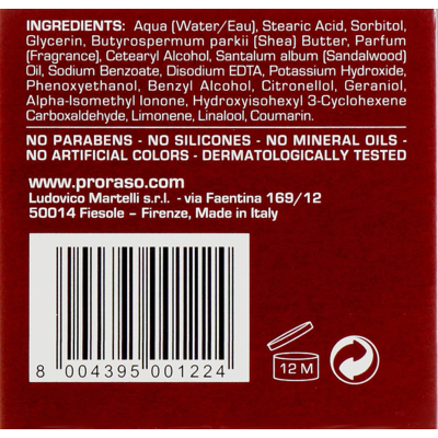 Крем перед гоління Proraso Red Pre Shaving Cream