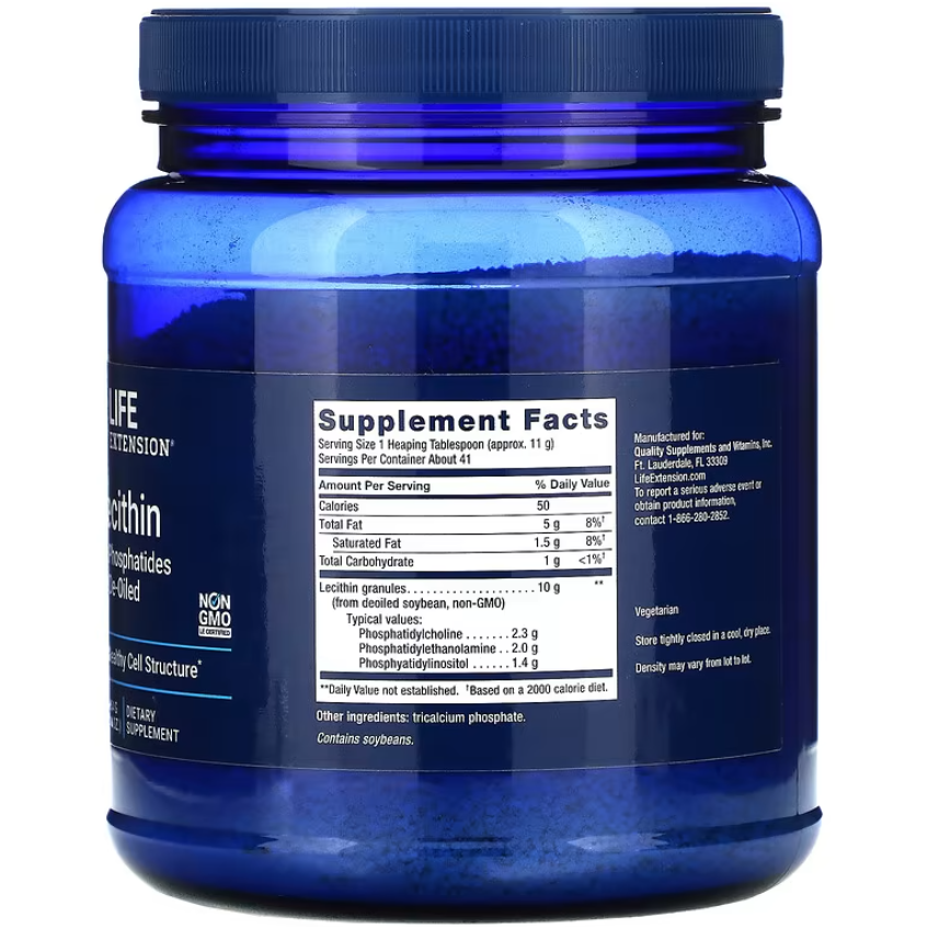 Лецитин соєвий / Lecithin, Life Extension, 454 г
