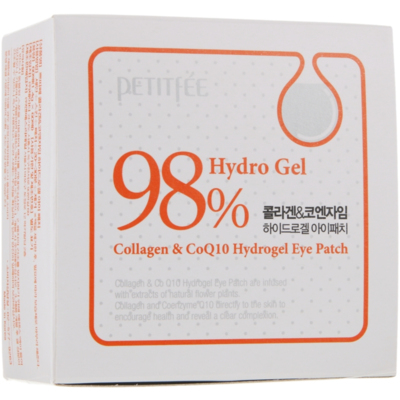 Гидрогелевые патчи для глаз с коллагеном и коэнзимом Petitfee Collagen & Co Q10 Hydrogel Eye Patch