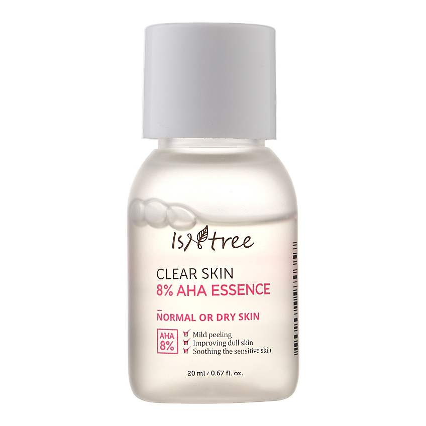 Эссенция для лица с молочной и гликолевой кислотой IsNtree Clear Skin 8% Aha Essence