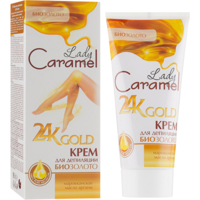 Крем для депиляции тела Биозолото Caramel 24K Gold
