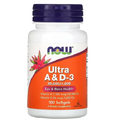 Вітаміни A та D3 25000/1000МЕ Now Foods Ultra A & D3