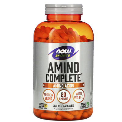 Амінокислотний комплекс / Amino Complete, Now Foods, Sports, 360 вегетаріанських капсул