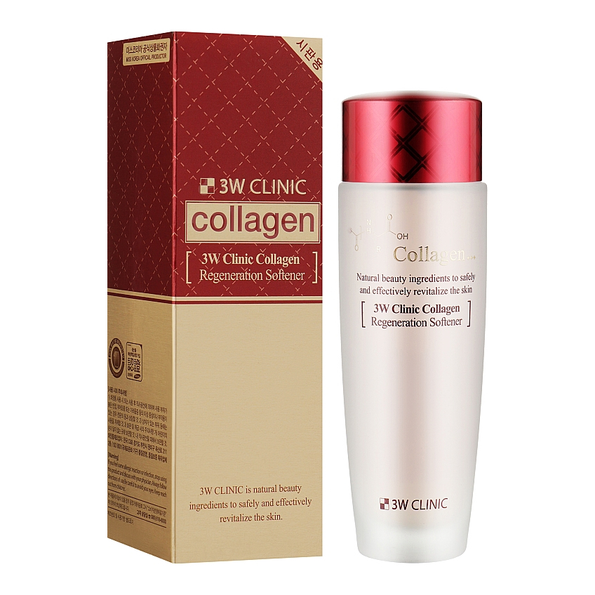 Восстановительный тонер с коллагеном 3W Clinic Collagen Regeneration Softener