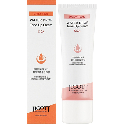 Увлажняющий крем для лица с центелой Jigott Lifting Cica Water Drop Tone Up Cream