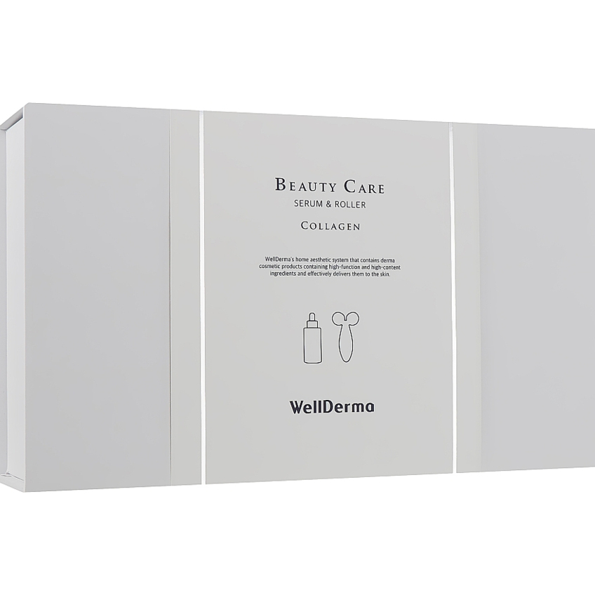 Набір із сироватки з центелою та міні ліфтинг ролера Wellderma Set Cica Ampoule+Roller