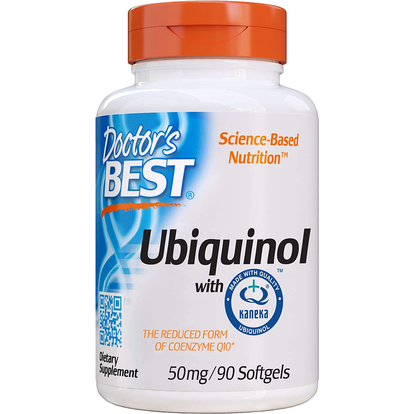 Убихинол Канека / Ubiquinol Featuring Kaneka's QH, Doctor's Best, 50 мг, 90 гелевых капсул