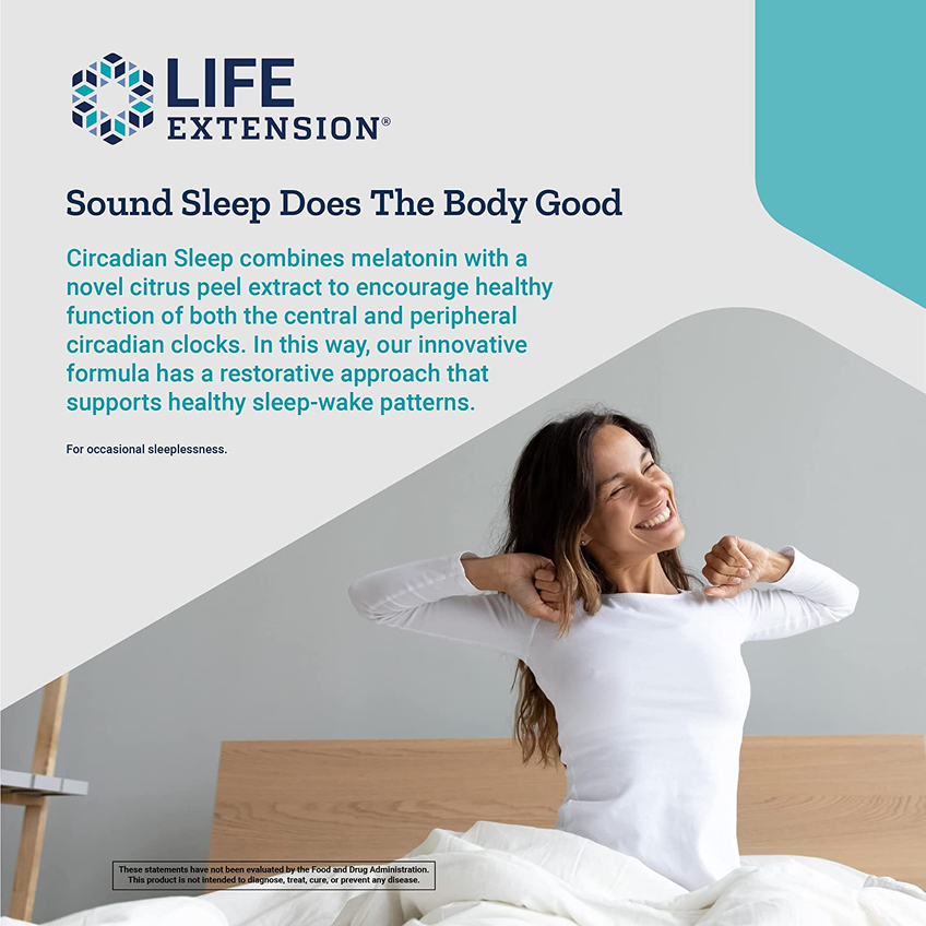 Циркадный сон / Circadian Sleep, Life Extension, 30 жидких капсул