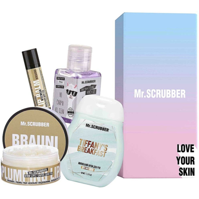 Набір Mr.Scrubber Sweet Brauni (скраб для губ, бальзам для губ, крем для рук, антисептик)