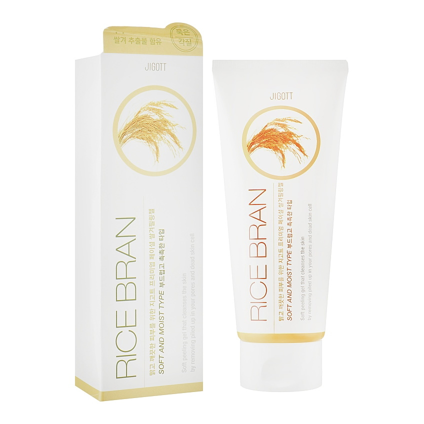 Пилинг-гель с рисовыми отрубями Jigott Premium Facial Rice Bran Peeling Gel