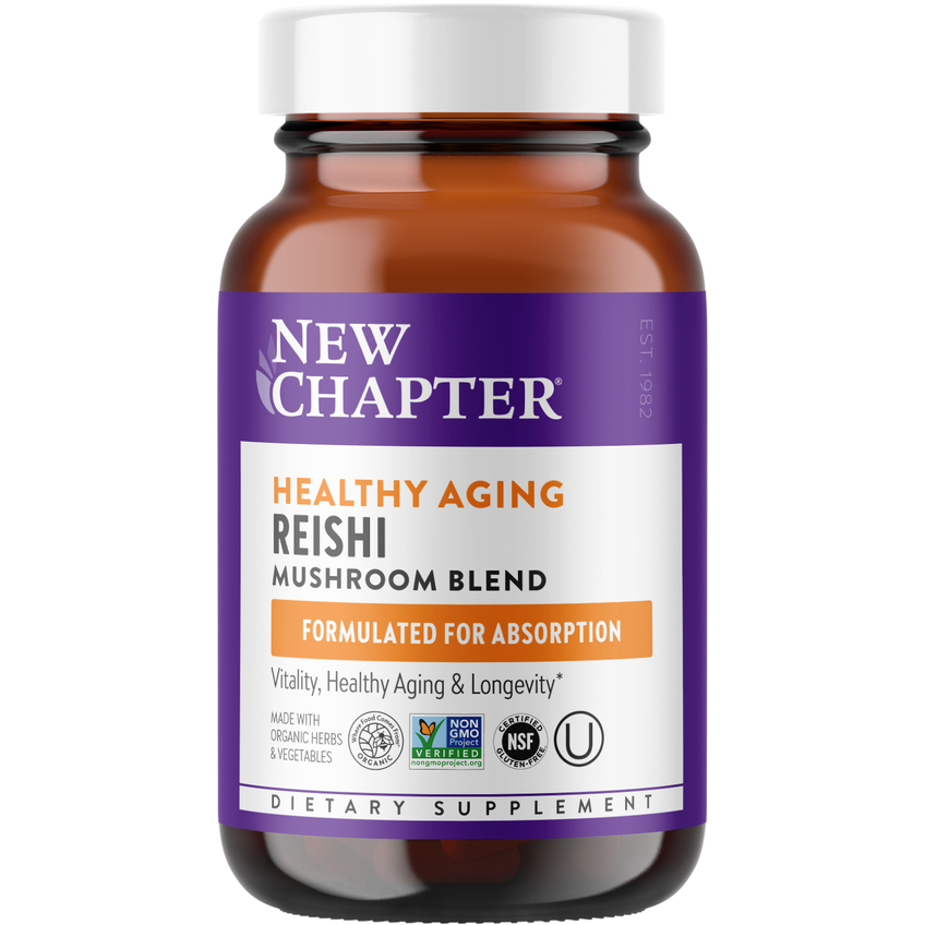 Гриби Рейші / LifeShield Reishi, New Chapter, 60 капсул