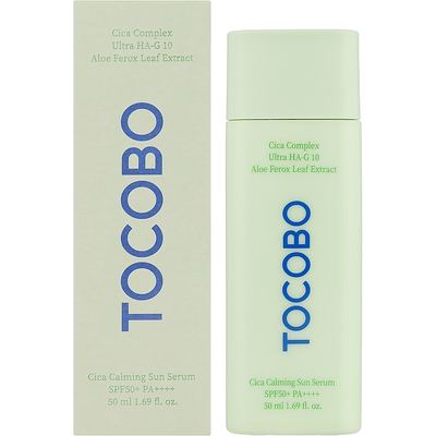 Солнцезащитная сыворотка для чувствительной кожи Tocobo Cica Calming Sun Serum SPF 50+ Pa++++