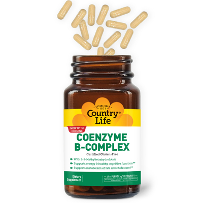 Коензим B-комплекс / Coenzyme B-Complex, Country Life, 60 капсул