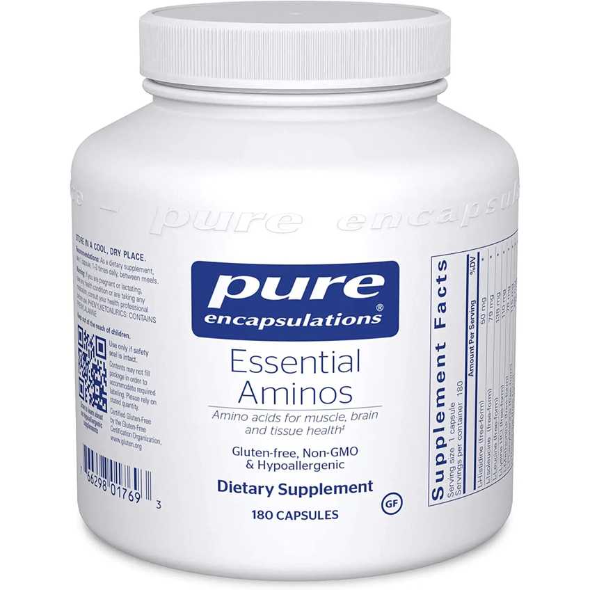 Незаменимые аминокислоты / Essential Aminos, Pure Encapsulations, 180 капсул