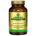 Трави кориці повної ефективності / Full Potency Herbs Cinnamon, Solgar, 300 мг + 200 мг, 100 вегетаріанських капсул