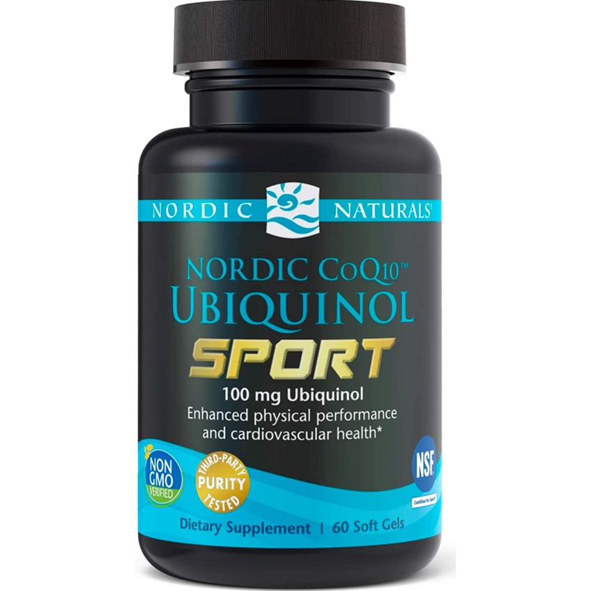 Убихинол Q10 для спортсменов / CoQ10 Ubiquinol Sport, Nordic Naturals, 100 мг, 60 гелевых капсул
