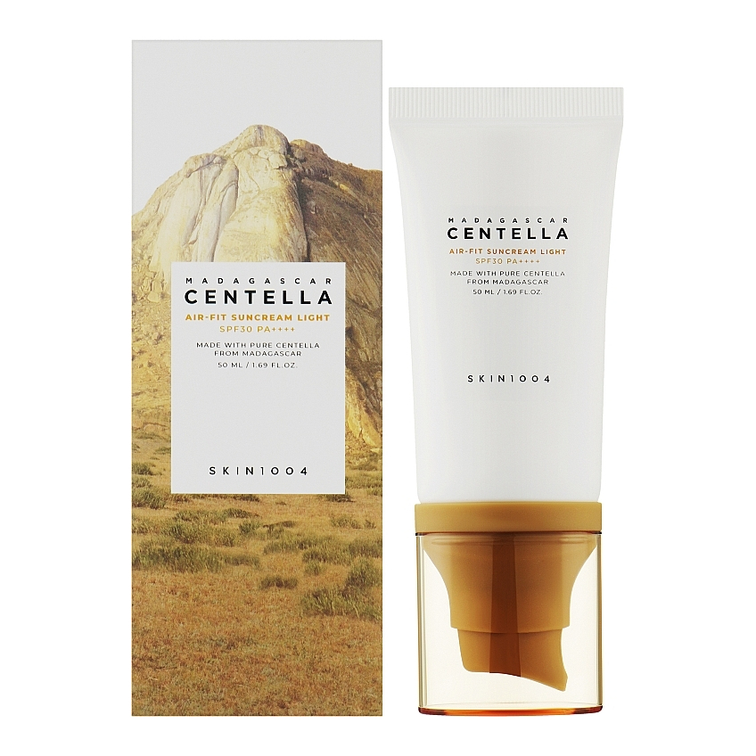 Ультралегкий солнцезащитный крем SKIN1004 Madagascar Centella Air-fit Suncream Light SPF30 PA++++