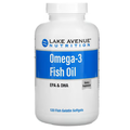 Риб’ячий жир з омега-3 1250мг Lake Avenue Nutrition  Omega-3 Fish Oil