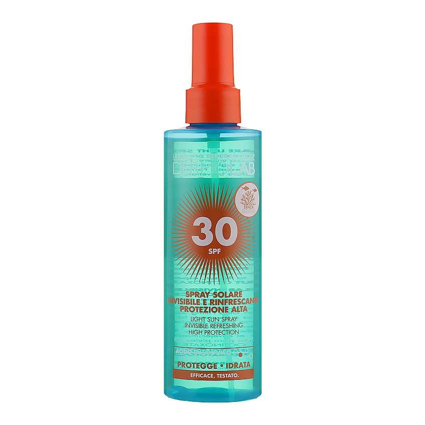 Спрей солнцезащитный для тела Deborah Milano Dermolab Solar Invisible Solar Spray SPF30