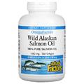 Масло дикого аляскинского лосося / Wild Alaskan Salmon Oil, Natural Factors, 1000 мг, 180 гелевых капсул