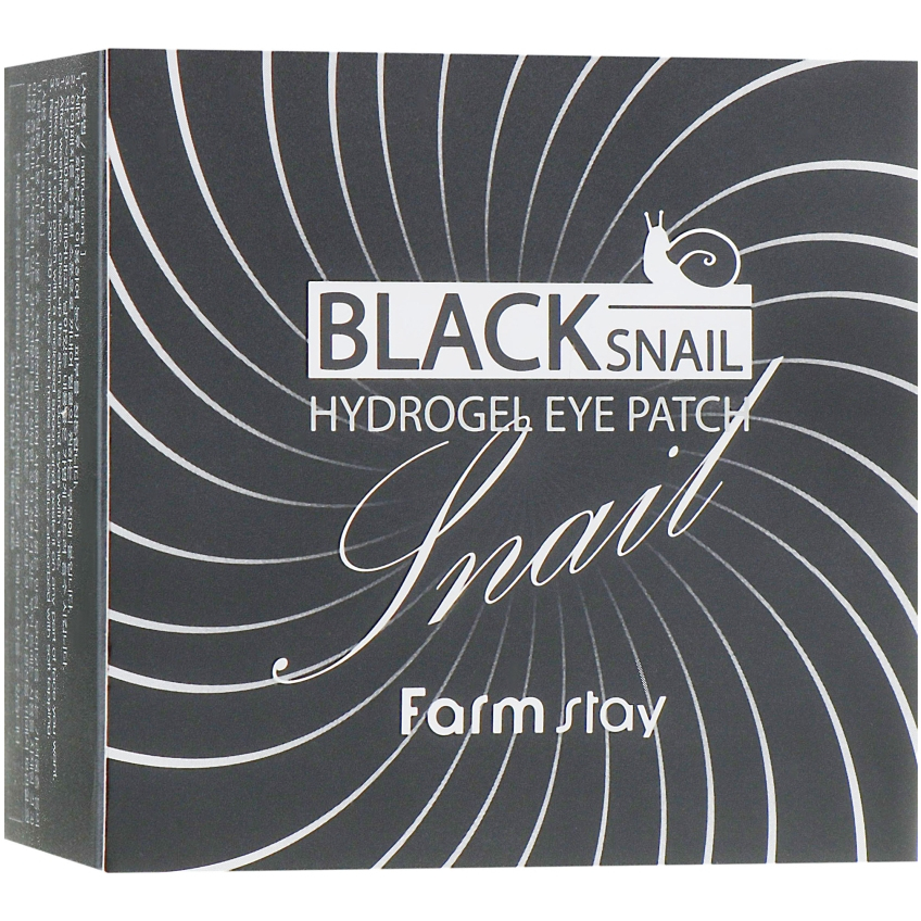 Гидрогелевые патчи для глаз с муцином черной улитки FarmStay Black Snail Hydrogel Eye Patch