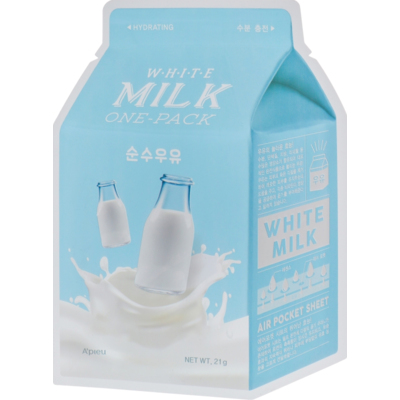 Тканевая маска Сливки A'pieu White Milk Milk One-Pack