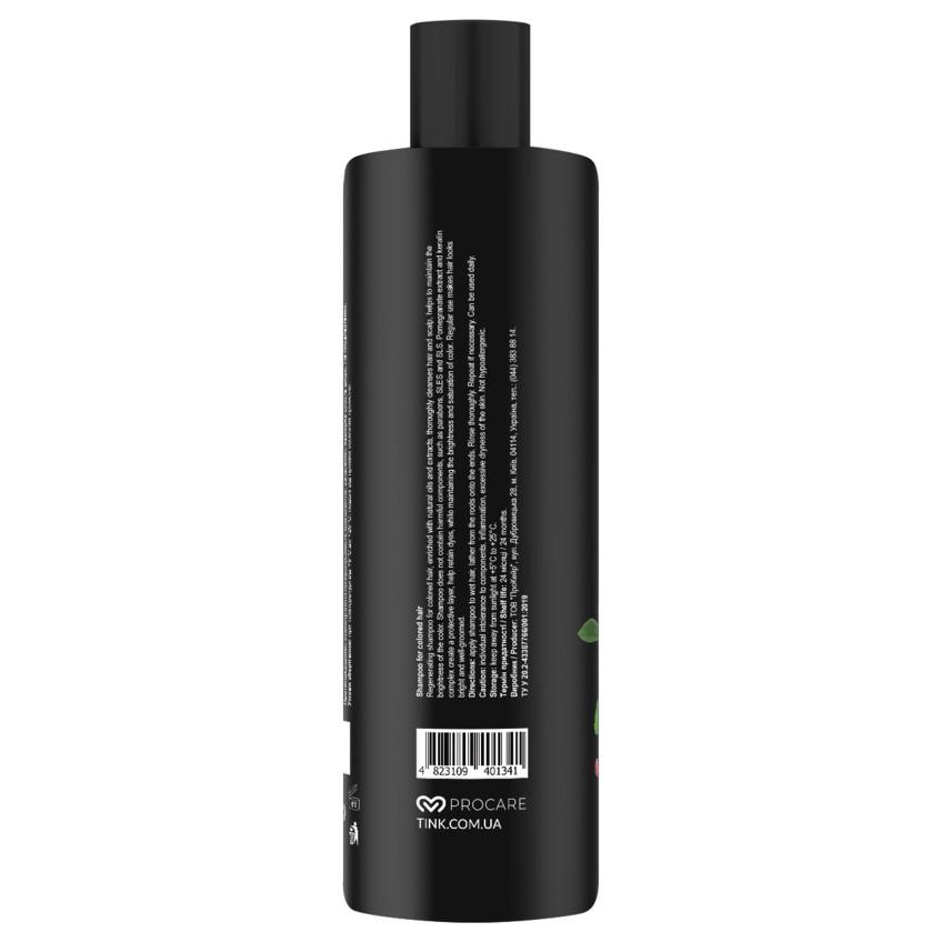 Шампунь для окрашенных волос «Гранат и кератин» Tink SuperFood For Hair Pomegranate & Keratin Shampoo