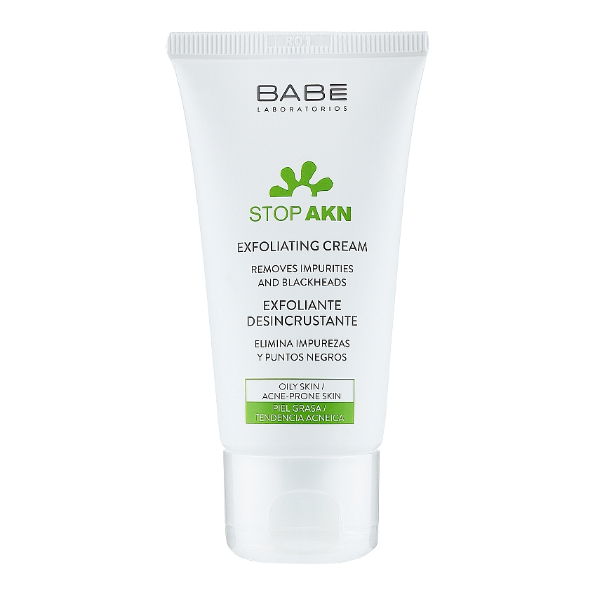 Очищуючий крем-скраб для жирної та проблемної шкіри Babe Laboratorios Exfoliating Cream
