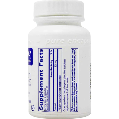 Кверцетин / Quercetin, Pure Encapsulations, 250 мг, 60 капсул