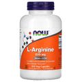 L-аргінін / L-Arginine, Now Foods, 500 мг, 250 вегетаріанських капсул