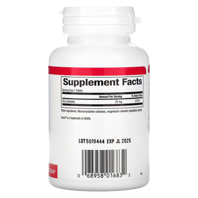 Хелат цинку / Zinc Chelate, Natural Factors, 25 мг, 90 таблеток
