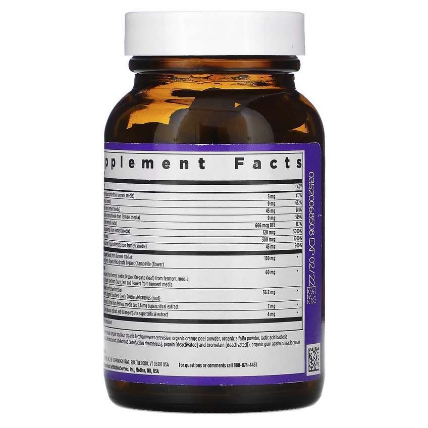 Ферментированный В-комплекс коэнзима / Coenzyme B Complex, New Chapter, 30 вегетарианских таблеток